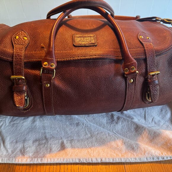 Duluth Trading Co Lifetime Leather Duffle Bag - Beautiful - Perfect Condition! - Picture 8 of 13
